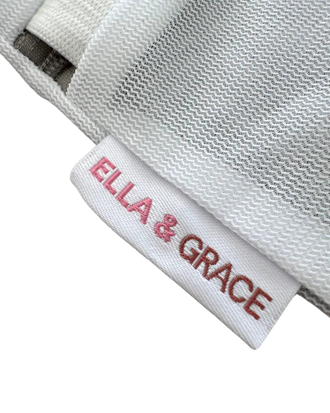 Ella & Grace Silk Care Mesh Wash Bag Logo